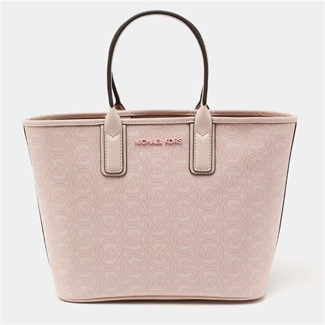 pink handbags michael kors|Michael Kors pink canvas tote.